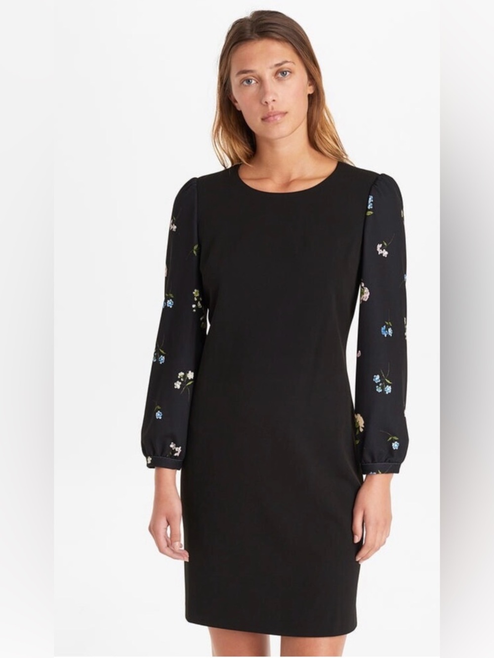 Karl Lagerfeld Paris Floral Long Sleeve Dress